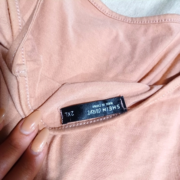 **DONATED**NO LONGER AVAIL** Pastel Pink Baby doll Top - Picture 3 of 3